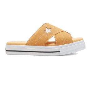 Converse One Star suede slide size 6